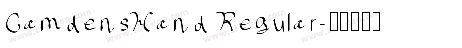 CamdensHand Regular字体转换